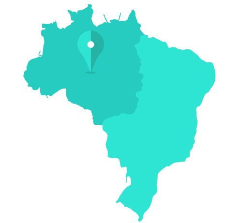 State capitals, Federal District, and macro-regions of Brazil. The