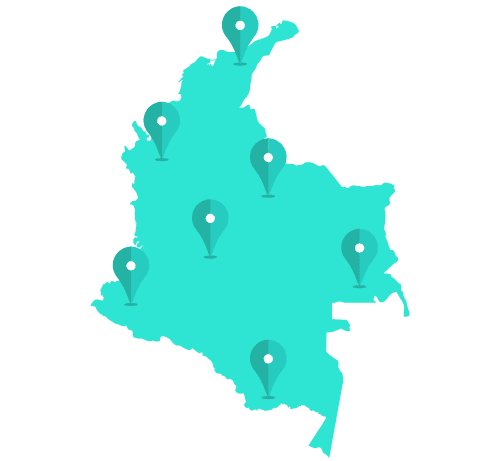side colombia pins