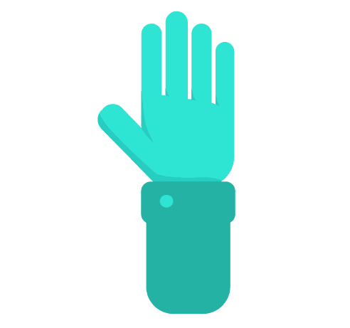 side hand up