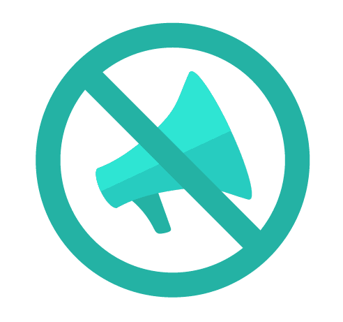 side megaphone crossed