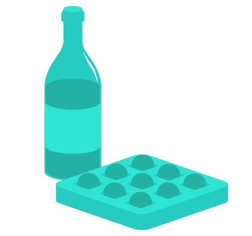 side wine chcolates