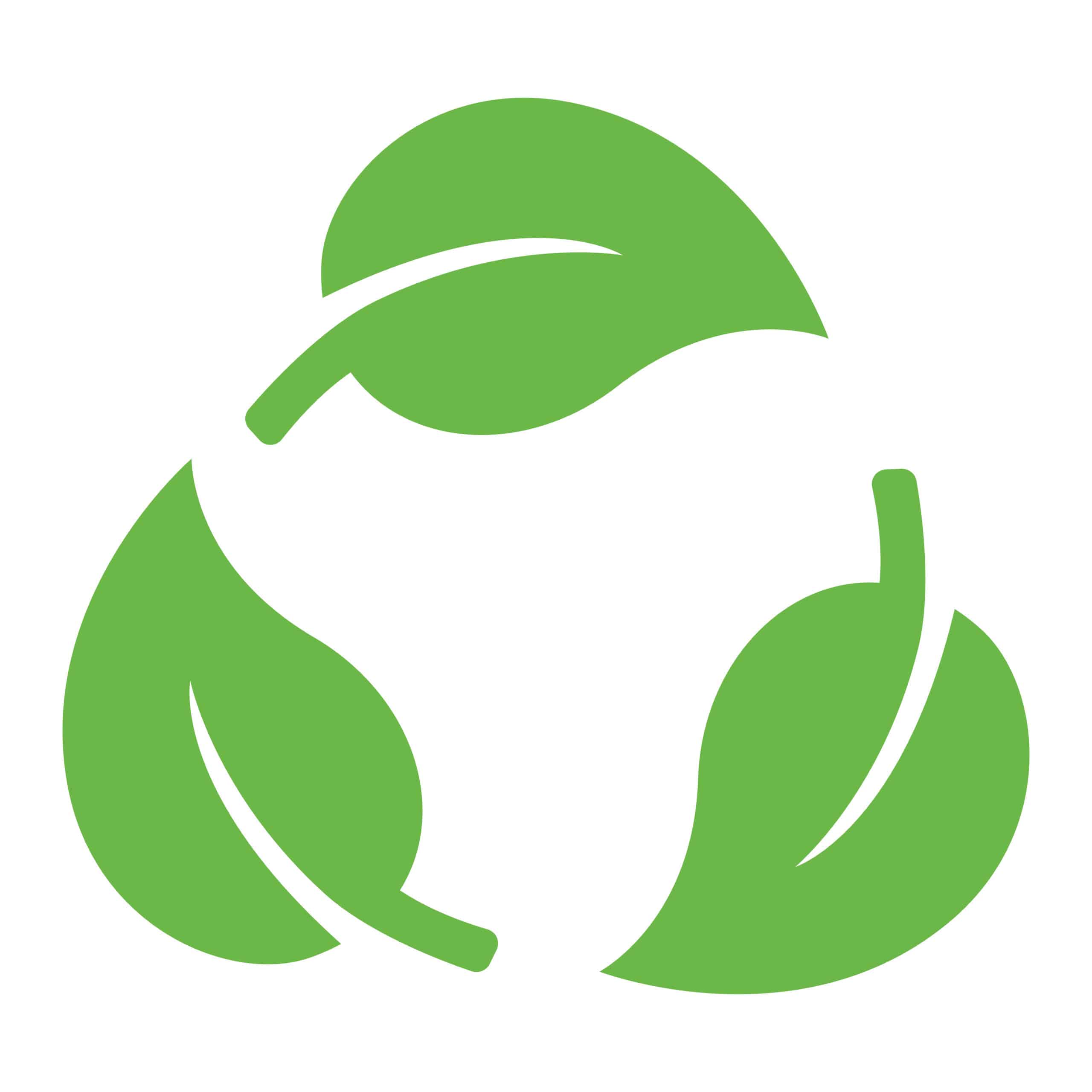 green leaf recycle sign scaled